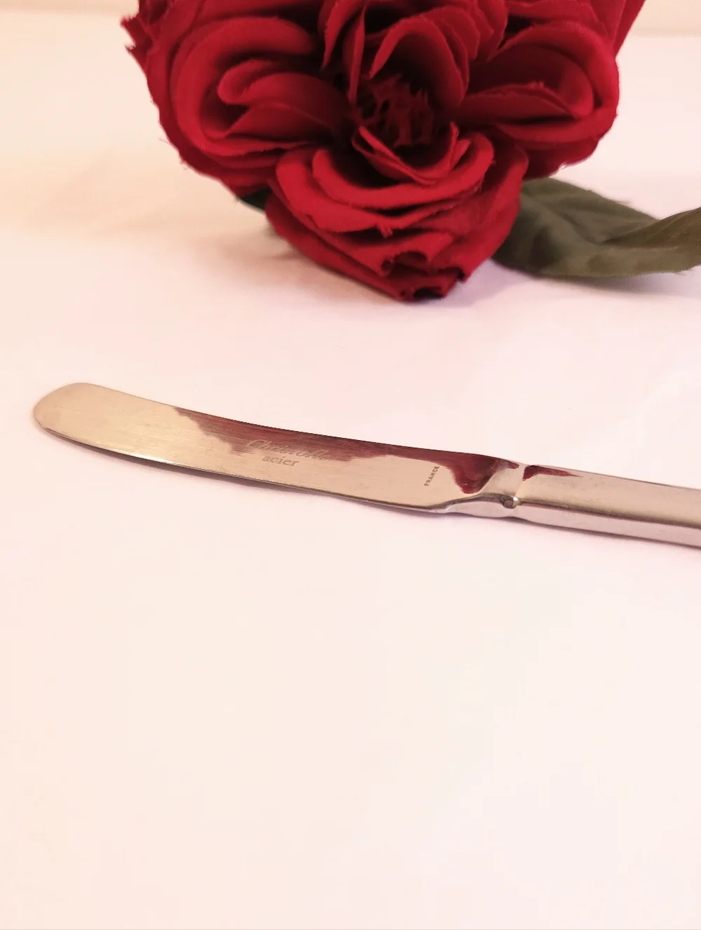 Vintage Silver Plated Christolfe Acier Butter Knife Spreader France 6.5